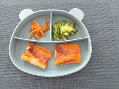 Tomatenbrot - Karottensalat - Gurkensalat