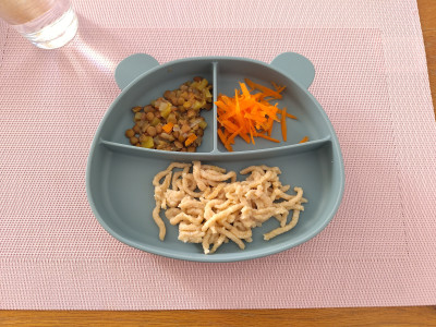 Spätzle - Linsen - Karottensalat